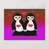 Penguin Love Briefkaart (Voorkant)