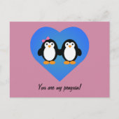 Penguin Love Briefkaart (Voorkant)