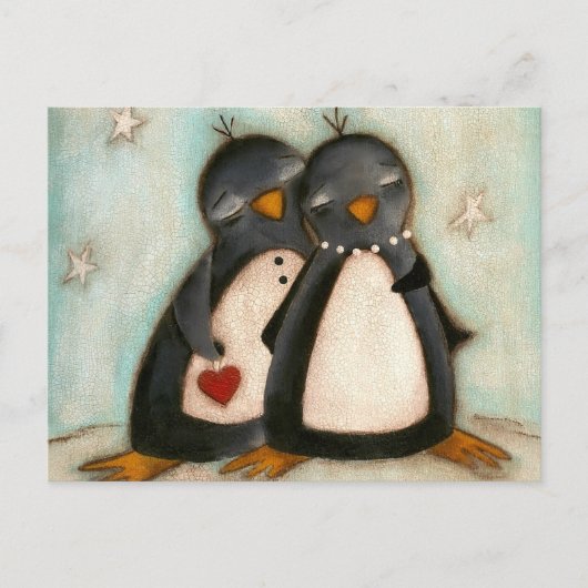 Penguin Love - Briefkaart (Voorkant)