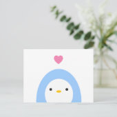 Penguin Love Briefkaart (Staand voorkant)