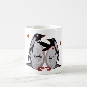 Penguin Love Couple Mugs Koffiemok