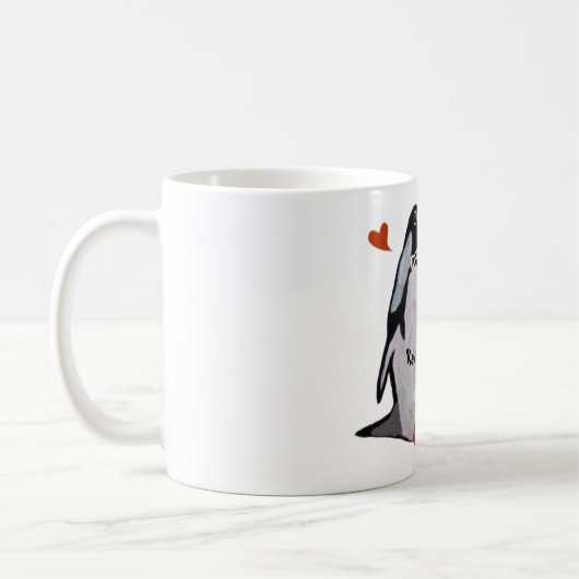Penguin Love Couple Mugs Koffiemok (Links)