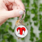 Penguin Love Couple Premium Sleutelhanger (Hand)