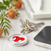 Penguin Love Couple Premium Sleutelhanger (Zijkant)