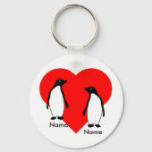 Penguin Love Couple Sleutelhanger (Voorkant)