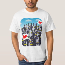 Penguin Love for Valentijns . Funny valentijnen ca T-shirt