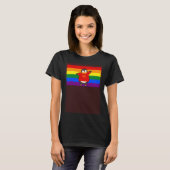 Penguin Love Gay Pride Flag Aesthetic Christmas Sn T-shirt (Voorkant volledig)