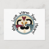 Penguin Love Holiday Tshirts and Gifts Feestdagenkaart (Voorkant)