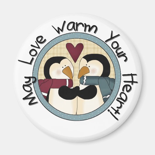 Penguin Love Holiday Tshirts and Gifts Magneet (Voorkant)