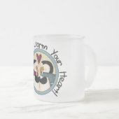 Penguin Love Holiday Tshirts and Gifts Matglas Koffiemok (Voorkant rechts)