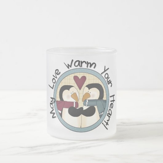 Penguin Love Holiday Tshirts and Gifts Matglas Koffiemok (Center)