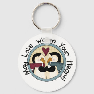 Penguin Love Holiday Tshirts and Gifts Sleutelhanger