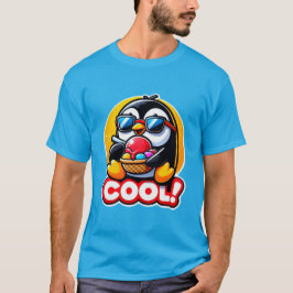 PENGUIN LOVE ICE CREAM 3 T-SHIRT