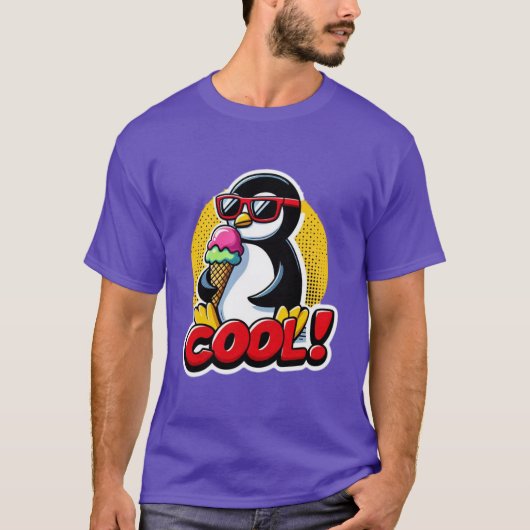 PENGUIN LOVE ICE CREAM 9 T-SHIRT (Voorkant)