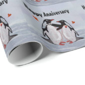 Penguin Love Jubileum Cadeaupapier (Rol Hoek)