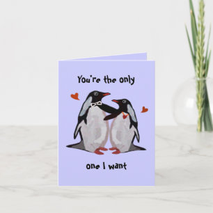 Penguin Love Jubileum Kaart