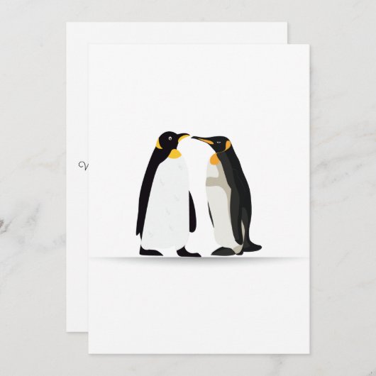 PENGUIN LOVE KAART (Voorkant / Achterkant)