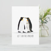 PENGUIN LOVE KAART (Staand voorkant)