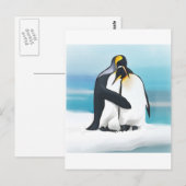 Penguin Love Kisses Briefkaart (Voorkant / Achterkant)
