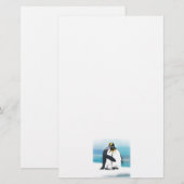 Penguin Love Kisses Briefpapier (Voorkant / Achterkant)