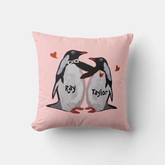 Penguin Love Kussens (Voorkant)