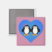 Penguin Love Magneet (Voorkant / Achterkant)