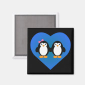 Penguin Love Magneet (Voorkant / Achterkant)