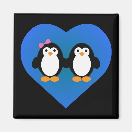 Penguin Love Magneet (Voorkant)