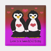 Penguin Love Magneet (Voorkant)