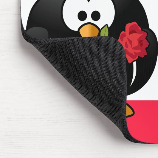 Penguin Love Mousepad Muismat (Hoek)