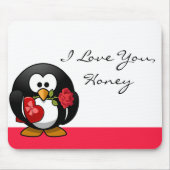 Penguin Love Mousepad Muismat (Voorkant)