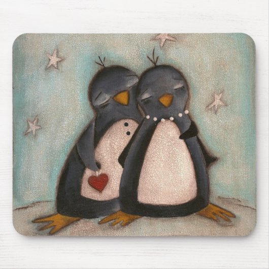 Penguin Love - Muismat (Voorkant)