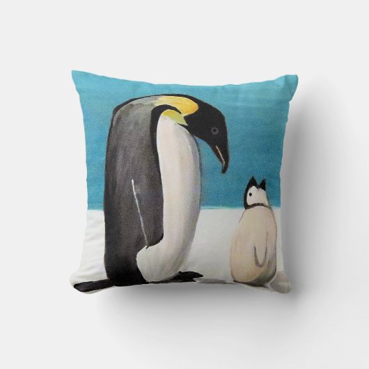 Penguin Love Pillow Kussen (Voorkant)