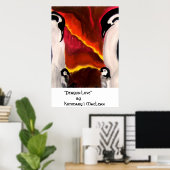 Penguin Love Poster (Thuiskantoor)