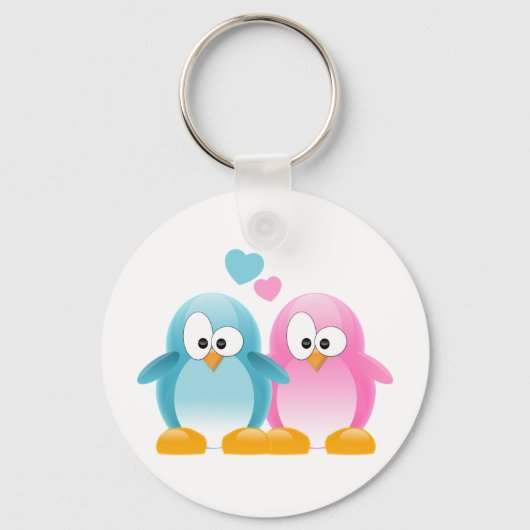 Penguin Love Sleutelhanger (Voorkant)