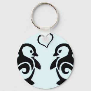 Penguin Love Sleutelhanger