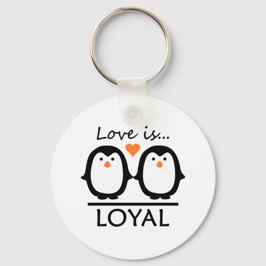 Penguin Love Sleutelhanger (Voorkant)