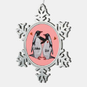 Penguin Love Snowflake Ornament (Rechts)