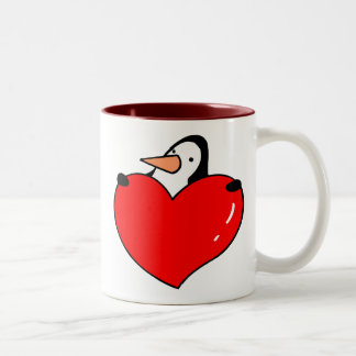 Penguin Love Tweekleurige Koffiemok