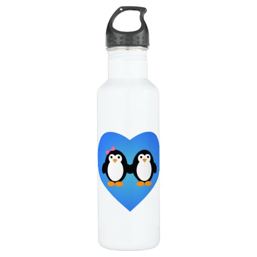 Penguin Love Waterfles (Voorkant)