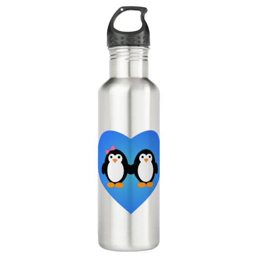 Penguin Love Waterfles (Voorkant)