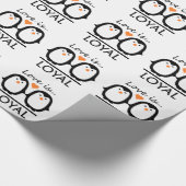 Penguin Love wrapping paper Cadeaupapier (Hoek)