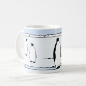 Penguin Lover Bird Snow Winter Coffee Mok (Voorkant links)