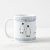 Penguin Lover Bird Snow Winter Coffee Mok (Links)
