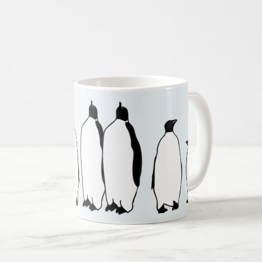 Penguin Lover Bird Snow Winter Coffee Mok (Voorkant rechts)