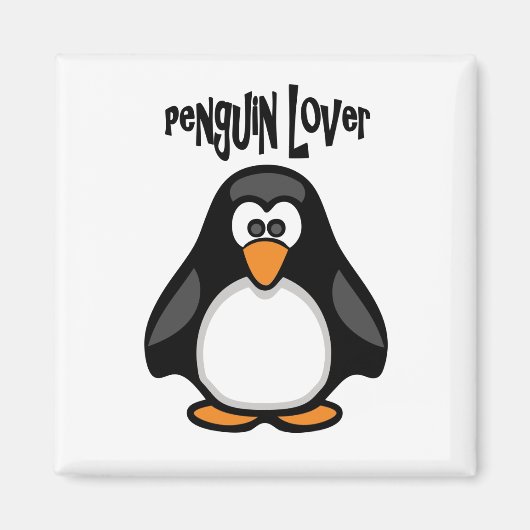 Penguin Lover Refkoelkast Magnet (Voorkant)