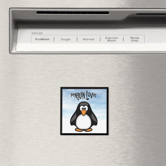 Penguin Lover Refridgerator Magnet (Insitu (Vaatwasser))