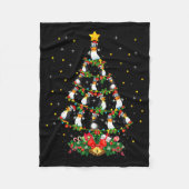 Penguin Lover Xmas Gift Matching Penguin Christmas Fleece Deken (Voorkant)