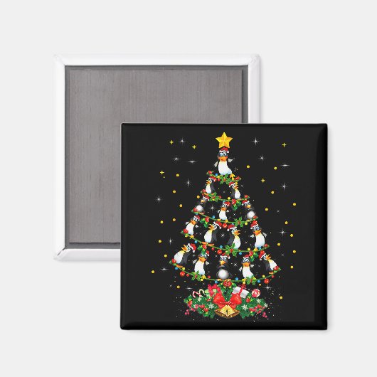 Penguin Lover Xmas Gift Matching Penguin Christmas Magneet (Voorkant / Achterkant)