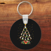 Penguin Lover Xmas Gift Matching Penguin Christmas Sleutelhanger (Voorkant)